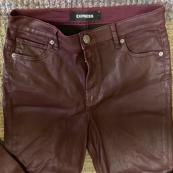 💙🩷Fab Express Party Outfit Faux Leather Pants/Off Shoulder Sweater🩷💙 - Picture 3 of 12